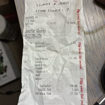 Pizza Hut - Receipt - Pizza Near Me - Hutto, Texas Pizza Hut - Receipt - Pizza Near Me - Hutto, Texas