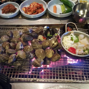 Jae Bu Do - Clams over hot coals - Korean Near Me - Los Angeles, California Jae Bu Do - Clams over hot coals - Korean Near Me - Los Angeles, California