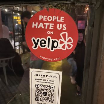 Trash Panda Drinking Club - We laughed so hard at this! - Pizza Near Me - Houston, Texas Trash Panda Drinking Club - We laughed so hard at this! - Pizza Near Me - Houston, Texas
