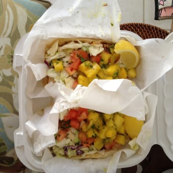 Coconuts Fish Cafe - Two fish tacos meal - Seafood Near Me - Kihei, Hawaii