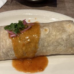 Regular grilled chicken burrito