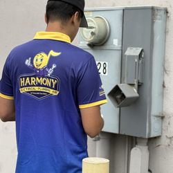 Harmony Electrical, Plumbing and Air - Albert presenting solutions with ease -- using his tablet to walk homeowners through smart options tailored just for them."