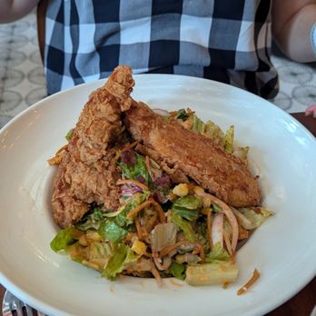 Jacob's Pickles - Southwest salad plus fried chicken - Comfort Food Near Me - New York, New York