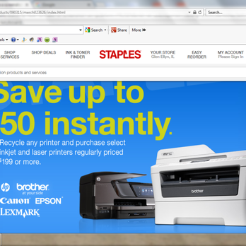 staples printer services