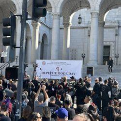 Los Angeles City Hall - Depeche Mode Day in LA City Hall