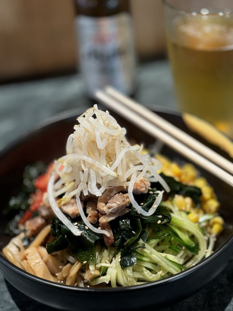 Food from Toshi's Ramen