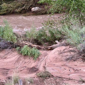 Watchman Campground - August 31, 2026 - I chose a site next to the river...not imagining there would be a flash flood event.... - Campgrounds Near Me - Springdale, Utah