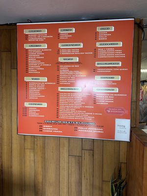 Menu photo 1 El Taller De La Barbacoa Spring Valley, CA