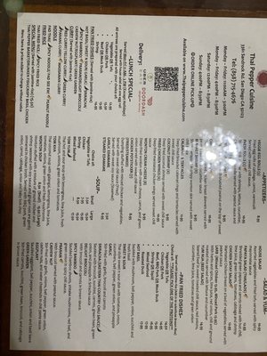 Menu photo 3 Thai Pepper Cuisine San Diego, CA
