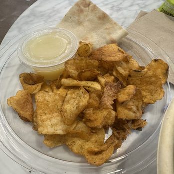 Simply Salad - Chips and lemon juice dressing on the side - Salad Near Me - Los Angeles, California