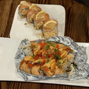 Chobop - Costa Mesa Roll and Baked Salmon-Cut Roll - Sushi Bars Near Me - Costa Mesa, California