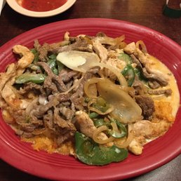 a plate of food on a table