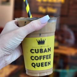 Cuban Coffee Queen Clinton Square Market - Iced Cafe con leche
