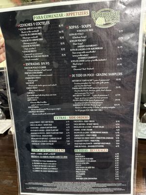 Menu photo 1 Guayacan Miami Restaurant Miami, FL