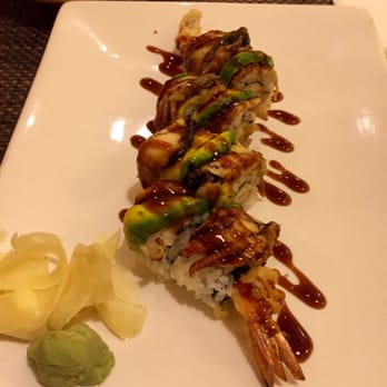 Sushi Tei - Dinosaur roll- shrimp tempura, eel and avocado. - Japanese Near Me - Albany, New York Sushi Tei - Dinosaur roll- shrimp tempura, eel and avocado. - Japanese Near Me - Albany, New York