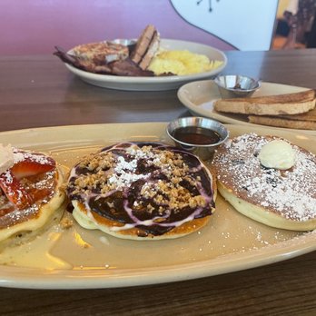 Snooze, an A.M. Eatery - Pancake Flight Customized - Breakfast & Brunch Near Me - Austin, Texas Snooze, an A.M. Eatery - Pancake Flight Customized - Breakfast & Brunch Near Me - Austin, Texas