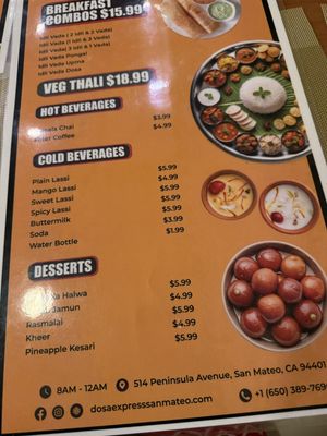 Menu photo 8 Dosa Express San Mateo, CA