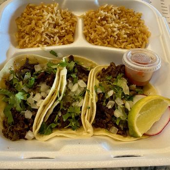 Fiesta Chicken - 3 Carne Asada street tacos and 2 sides around $11.00 - Mexican Near Me - Boise, Idaho Fiesta Chicken - 3 Carne Asada street tacos and 2 sides around $11.00 - Mexican Near Me - Boise, Idaho