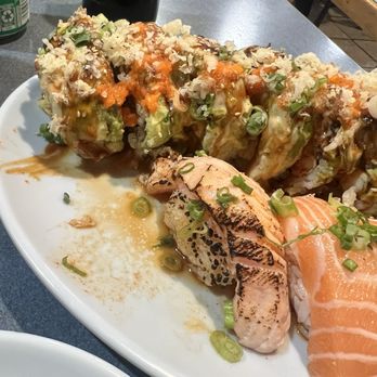 Saburo's - Seared salmon & Dragon roll - Japanese Near Me - Portland, Oregon