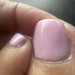 Orchard Nail & Spa - Dirt or scrub dried into my polish and clumpy gel polish lifting at the cuticles in all the toes
