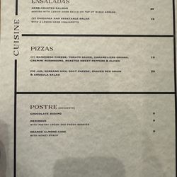 Le Cave Vin & Cuisine - Food Menu