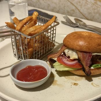 North Stone kitchen - Burger and fries. My husband liked it. - Bars Near Me - Rochester, Minnesota
