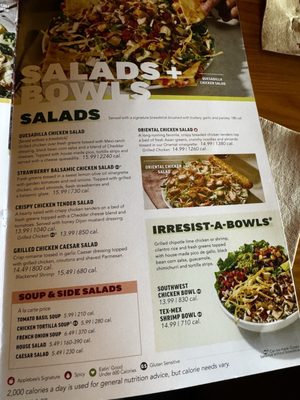 Menu photo 2 Applebee's Grill + Bar Spring Hill, FL