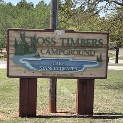 Cross Timbers Campground - Entrance sign