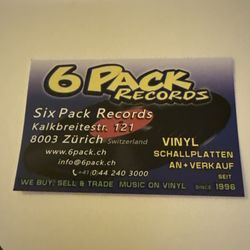 6pack Records - Card