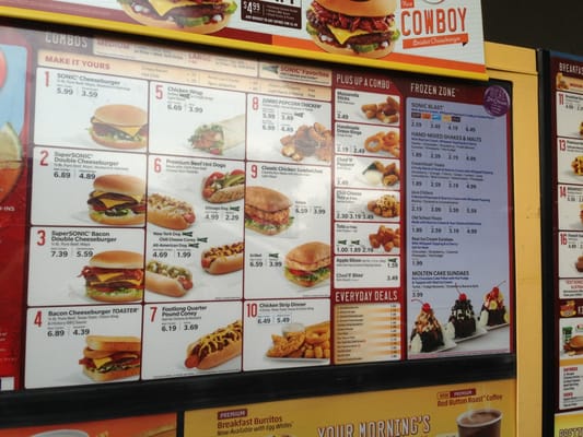 Menu photo 1 Sonic Drive-In Newcastle, OK Menu photo 1 Sonic Drive-In Newcastle, OK