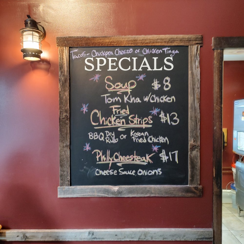 Lost Nation Brewing - specials on a chalkboard - Breweries Near Me - Morrisville, Vermont Lost Nation Brewing - specials on a chalkboard - Breweries Near Me - Morrisville, Vermont