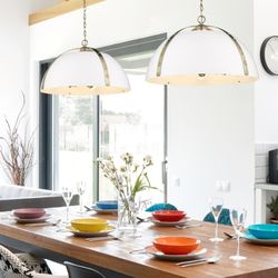 Stylish Lighting and Home Decor - Awesome large pendents with antique edison bulbs