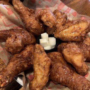 Mad For Chicken - Wings. Just. Yes. The drumsticks were HUGE this time, we were blessed - Korean Near Me - Forest Hills, New York Mad For Chicken - Wings. Just. Yes. The drumsticks were HUGE this time, we were blessed - Korean Near Me - Forest Hills, New York