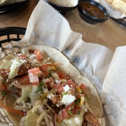 Fried Shrimp taco.. next time I would ask the server for grilled but this was so good nonetheless! Fried Shrimp taco.. next time I would ask the server for grilled but this was so good nonetheless!