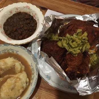 The Southerner - Nashville hot chicken, mashed potatoes and baked beans!! - Southern Near Me - Saugatuck, Michigan The Southerner - Nashville hot chicken, mashed potatoes and baked beans!! - Southern Near Me - Saugatuck, Michigan