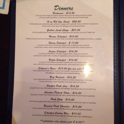 Menu photo 1 Cafe Bahnhof-German Restaurant Waynoka, OK Menu photo 1 Cafe Bahnhof-German Restaurant Waynoka, OK