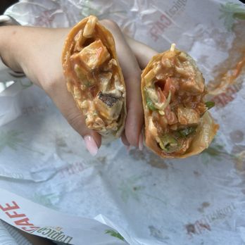 Tropical Smoothie Cafe - The right side of the wrap was a soggy mess so I started with that one - Juice Bars & Smoothies Near Me - Roanoke, Texas