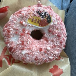 Gryffindor Strawberry Cheesecake Donut