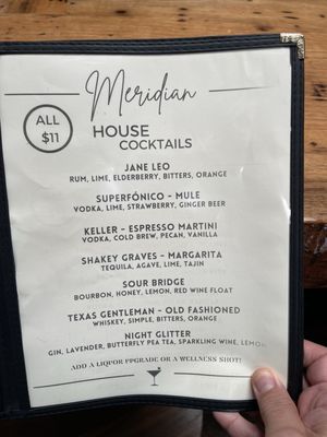 Menu photo 1 Meridian Buda, TX