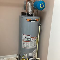 J Plumbing Service - Natural gas direct vent water heater replacement