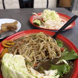 Muang Lao Market #1 - Lao style papaya salad.