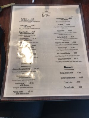 Menu photo 7 Le Thai Cuisine Lorton, VA Menu photo 7 Le Thai Cuisine Lorton, VA