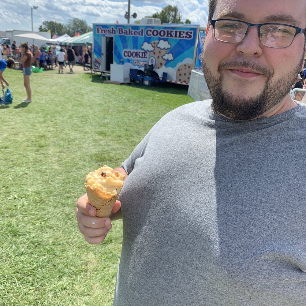 Goshen Fair Grounds - Mac in cheese in waffle cone - Amusement Parks Near Me - Goshen, Connecticut Goshen Fair Grounds - Mac in cheese in waffle cone - Amusement Parks Near Me - Goshen, Connecticut