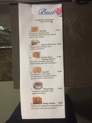 Menu photo 2 Bua Loy Thai Cuisine Austin, TX Menu photo 2 Bua Loy Thai Cuisine Austin, TX
