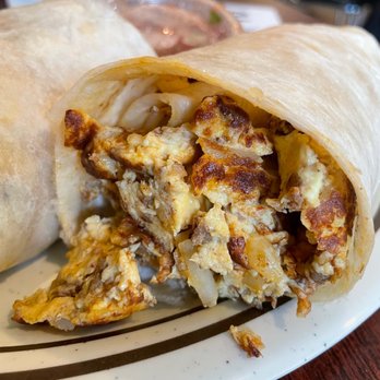 Once Upon a Bagel - Chorizo, egg, potato breakfast burrito - Delis Near Me - Winnetka, Illinois