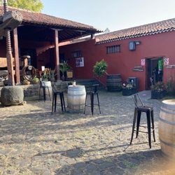 Casa del Vino - Patio where they offer wine tastings.