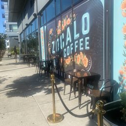 Seating outside. Seating outside.