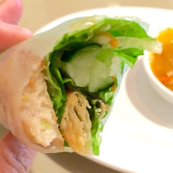 Pho Lovers - Nem Nuong appetizer (spring roll with shrimp paste, cucumber, lettuce, thin deep fried rice paper roll) - Vietnamese Near Me - Sunnyvale, California Pho Lovers - Nem Nuong appetizer (spring roll with shrimp paste, cucumber, lettuce, thin deep fried rice paper roll) - Vietnamese Near Me - Sunnyvale, California