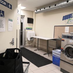 Best Wash Coin Laundry - Rear entrance and washing sink