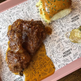 Honeymoon Chicken - 2 pc Dark (drum and thigh) dipped in Hot Honey - Chicken Shop Near Me - Washington, DC, District of Columbia